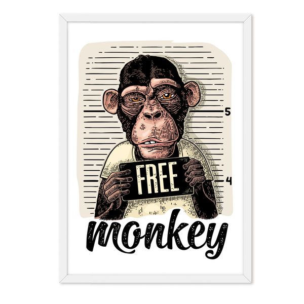 Monkey-Free-70x50-Blanco