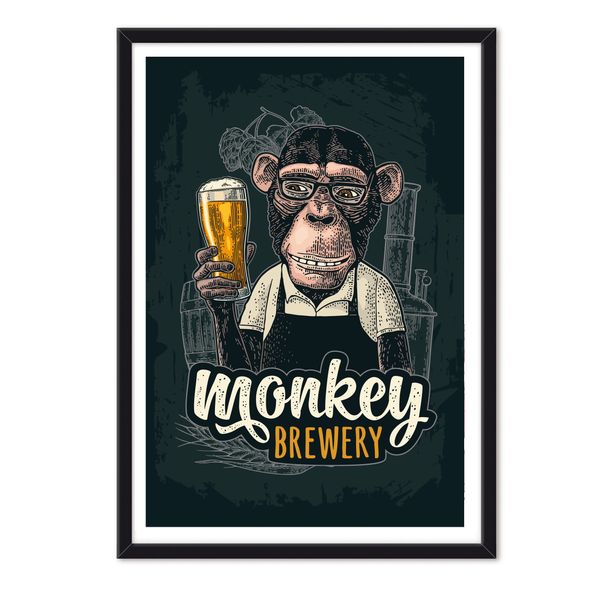 Monkey-Brewery-70x50-Negro