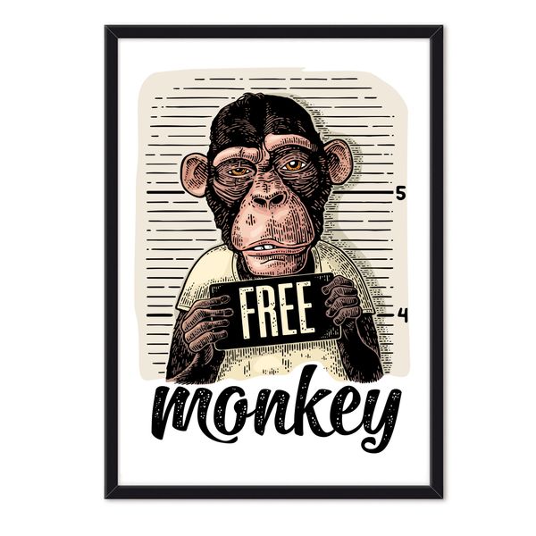 Monkey-Free-70x50-Negro