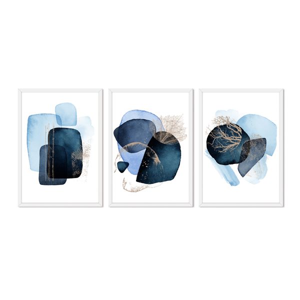 Abstracto-Azul-Set-Cuadros-50x70-Blanco